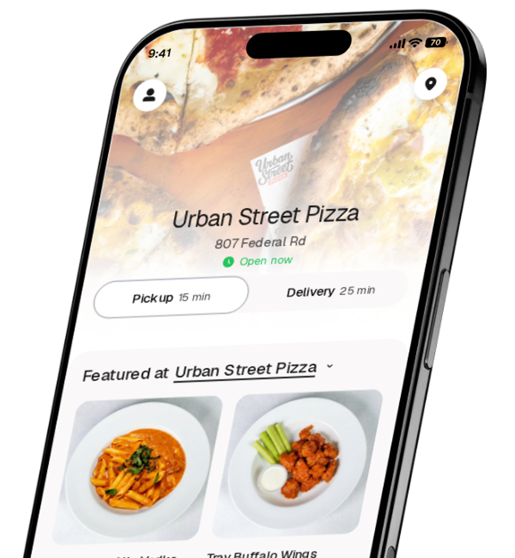 Urban Street Pizza app preview